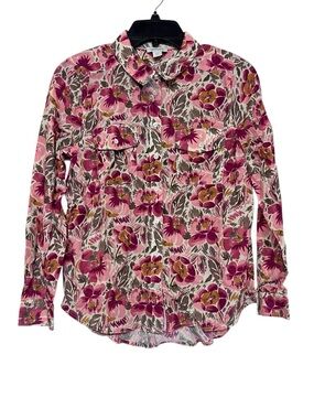 New Sundance Floral Button-Up Long Sleeve Shirt